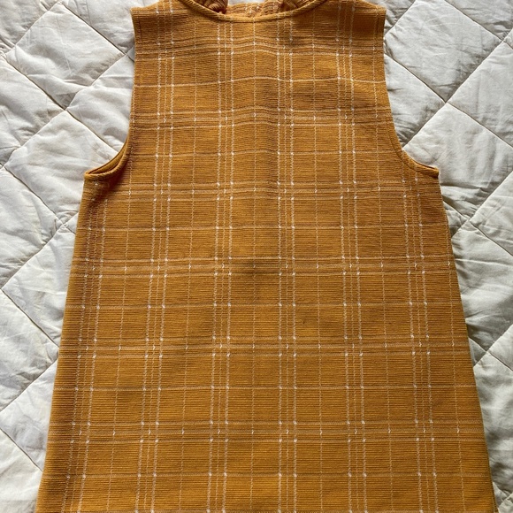 Yellow Check Ruffle Collar Blouse - Picture 4 of 7